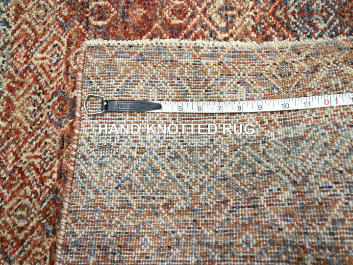 2'7" x 9'11" New Hand Knotted Red Wool Runner Oriental Rug - MOA10276405
