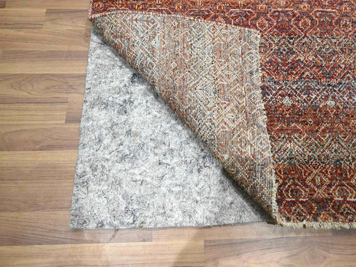 2'6" x 10'2" New Hand Knotted Red Wool Runner Oriental Rug - MOA10276406