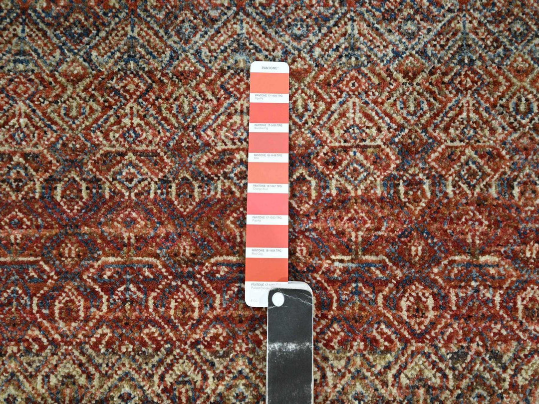 2'7" x 9'11" New Hand Knotted Red Wool Runner Oriental Rug - MOA10276407
