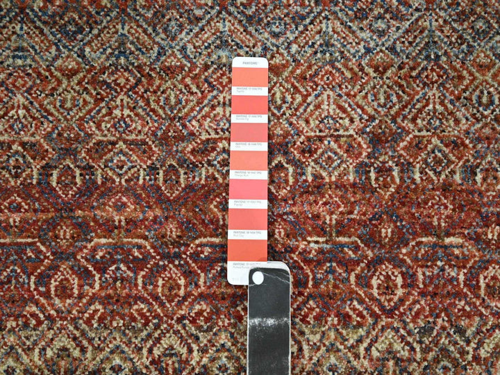 2'7" x 9'11" New Hand Knotted Red Wool Runner Oriental Rug - MOA10276407