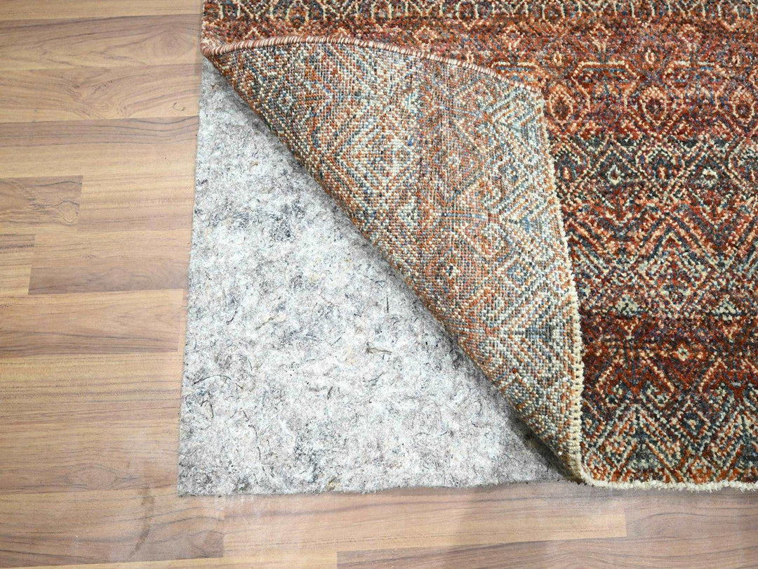 2'7" x 10'0" New Hand Knotted Red Wool Runner Oriental Rug - MOA10276408