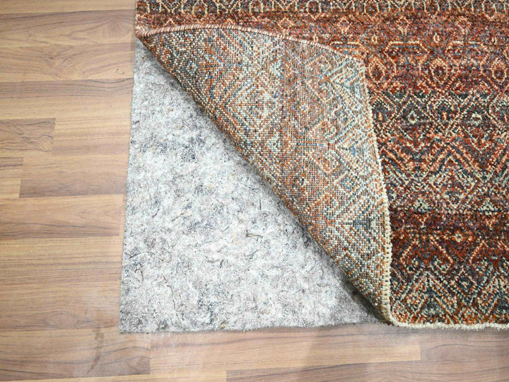 2'7" x 10'0" New Hand Knotted Red Wool Runner Oriental Rug - MOA10276408