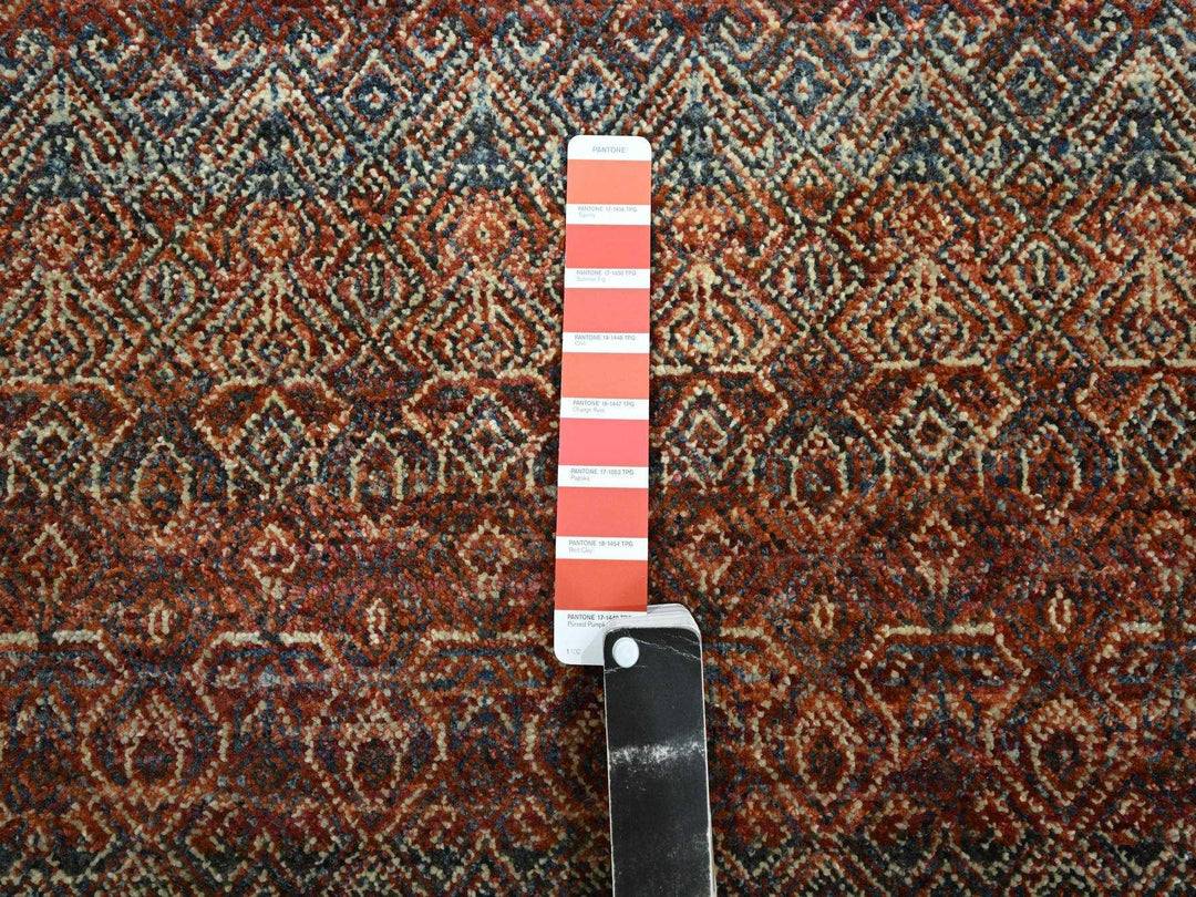2'7" x 10'0" New Hand Knotted Red Wool Runner Oriental Rug - MOA10276408