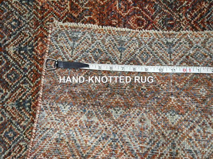 2'7" x 10'0" New Hand Knotted Red Wool Runner Oriental Rug - MOA10276408