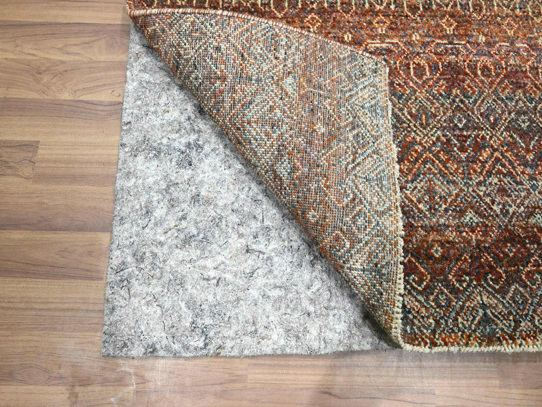 2'7" x 9'11" New Hand Knotted Red Wool Runner Oriental Rug - MOA10276409