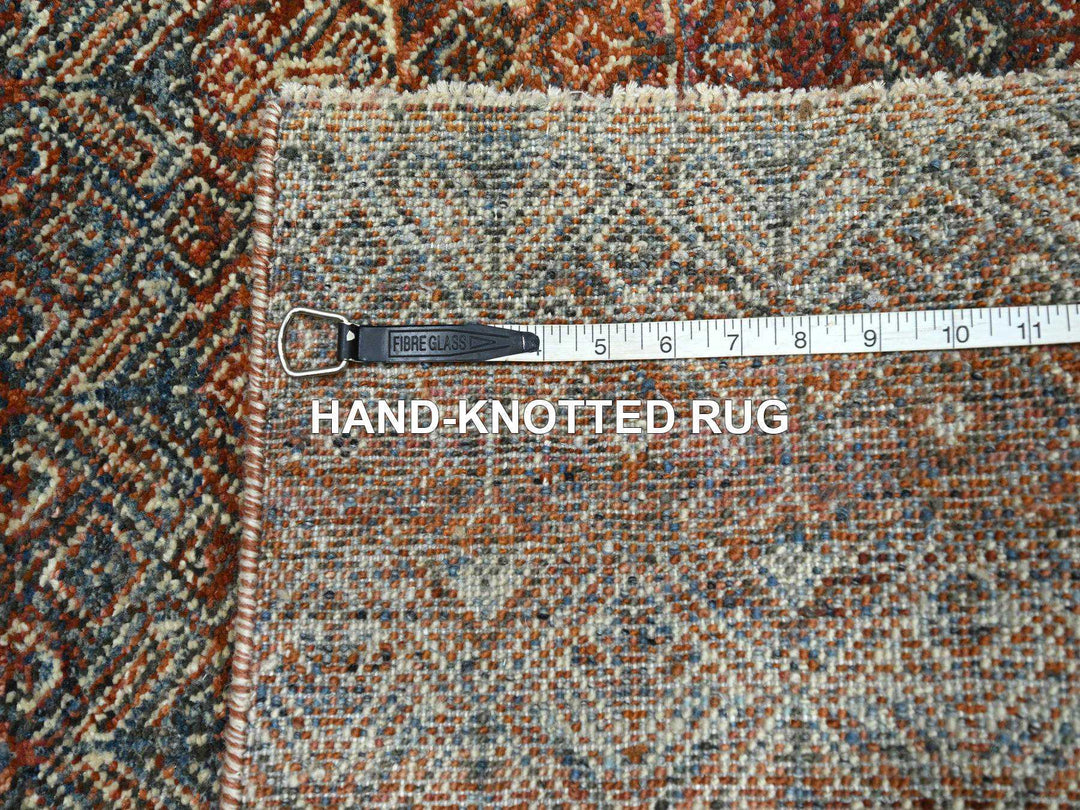 2'7" x 10'0" New Hand Knotted Red Wool Runner Oriental Rug - MOA10276410