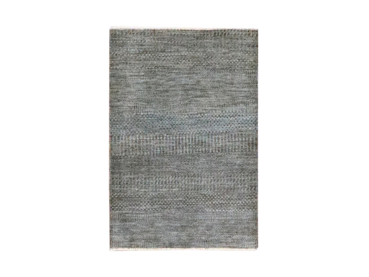 2'0" x 3'0" New Hand Knotted Brown Wool Rectangle Oriental Rug - MOA10276441