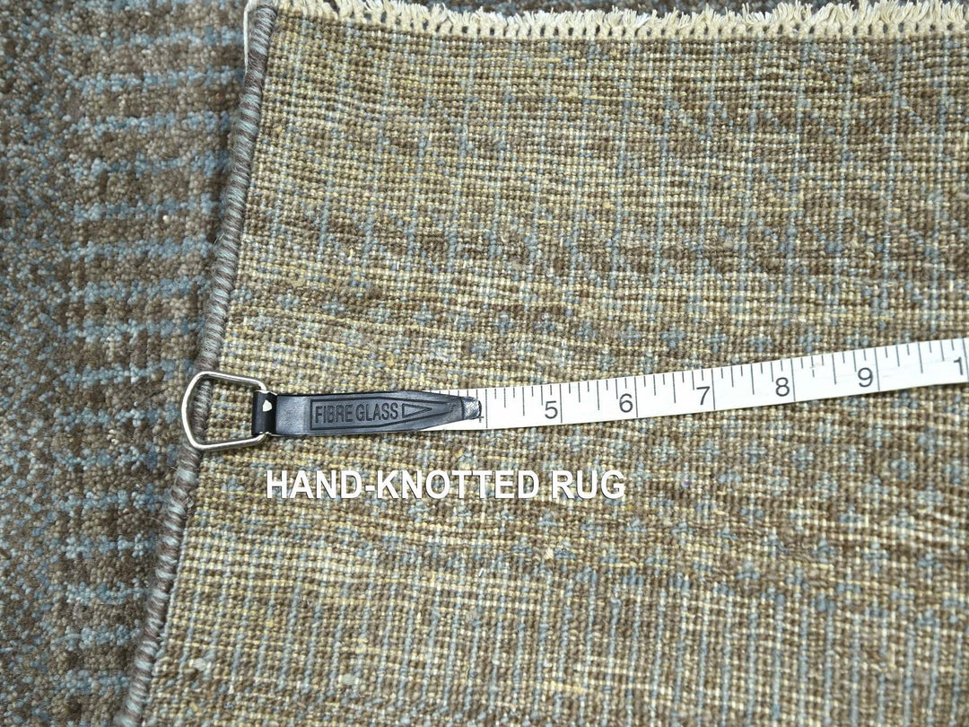 2'0" x 3'0" New Hand Knotted Brown Wool Rectangle Oriental Rug - MOA10276441