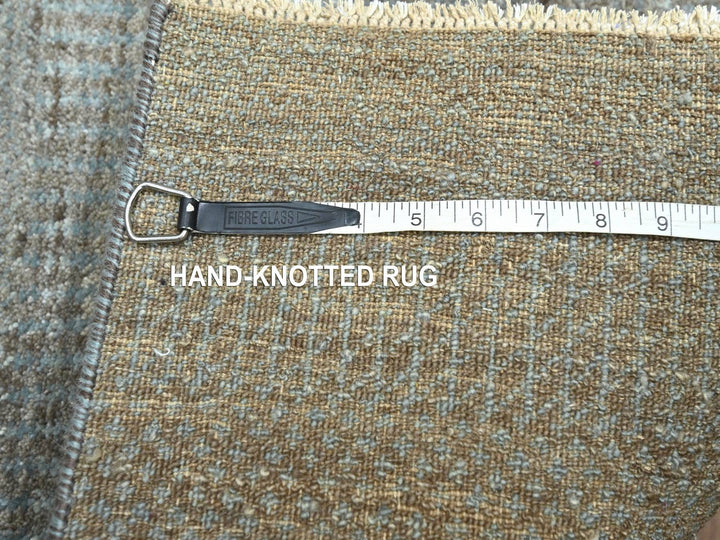 2'0" x 3'0" New Hand Knotted Brown Wool Rectangle Oriental Rug - MOA10276443