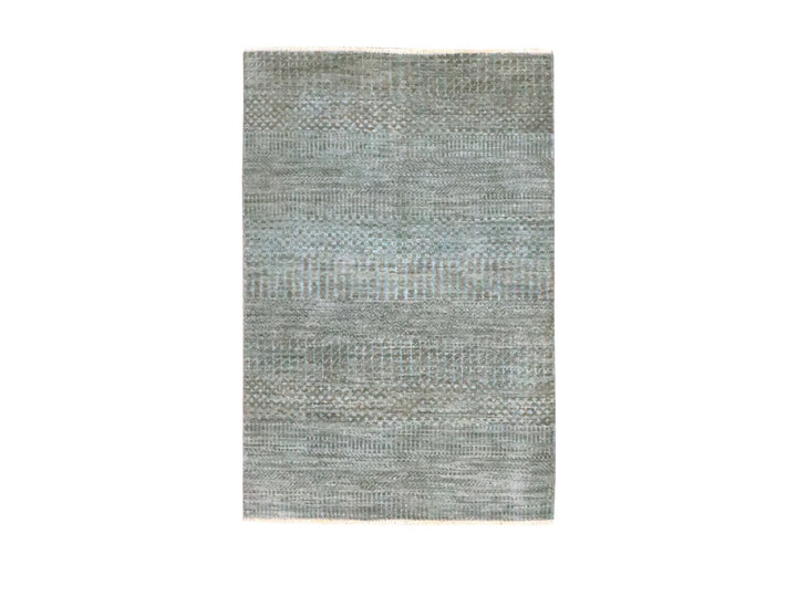 2'0" x 3'0" New Hand Knotted Brown Wool Rectangle Oriental Rug - MOA10276445