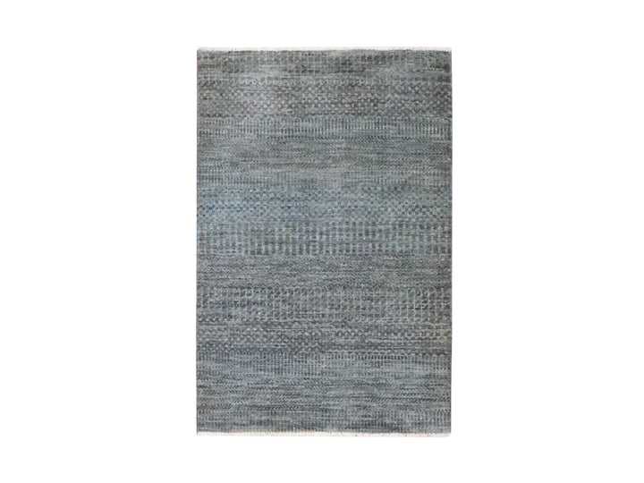 2'0" x 3'0" New Hand Knotted Brown Wool Rectangle Oriental Rug - MOA10276446