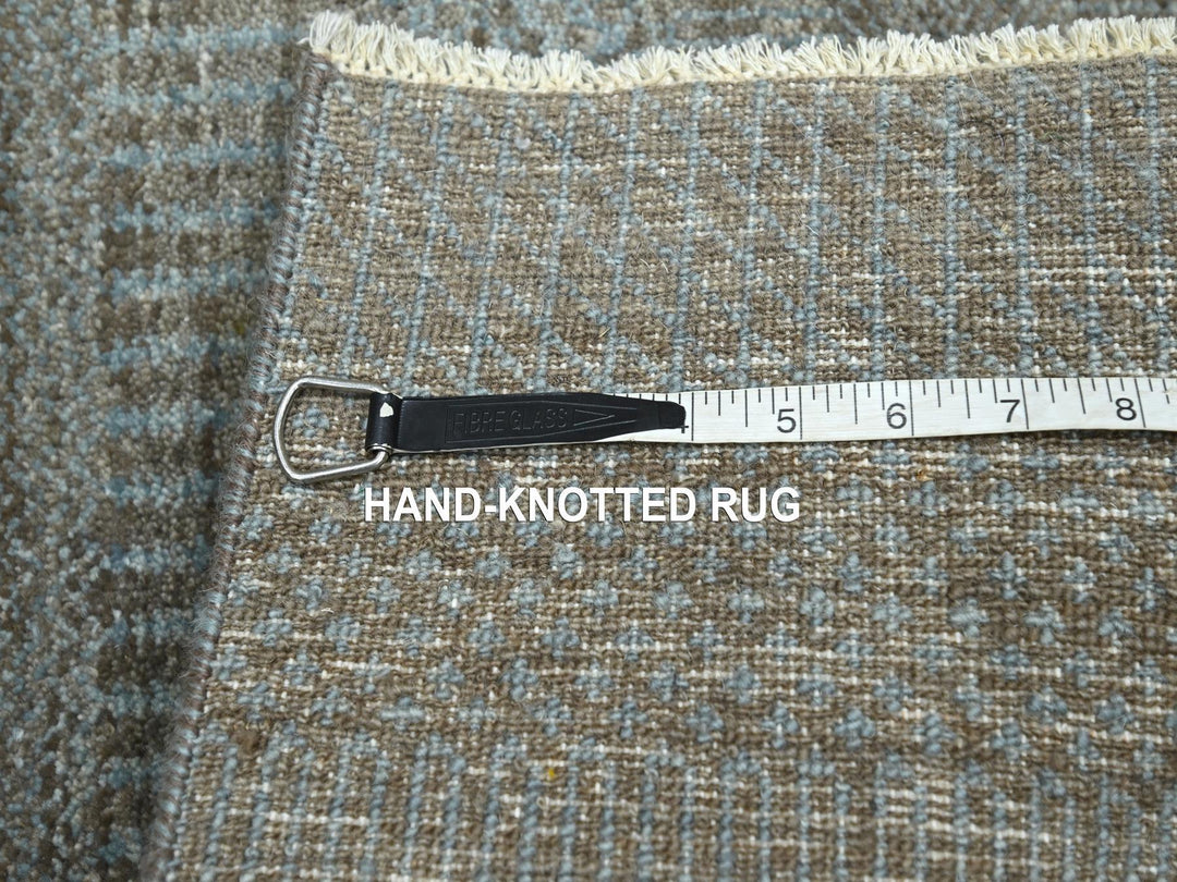 2'0" x 3'0" New Hand Knotted Brown Wool Rectangle Oriental Rug - MOA10276446