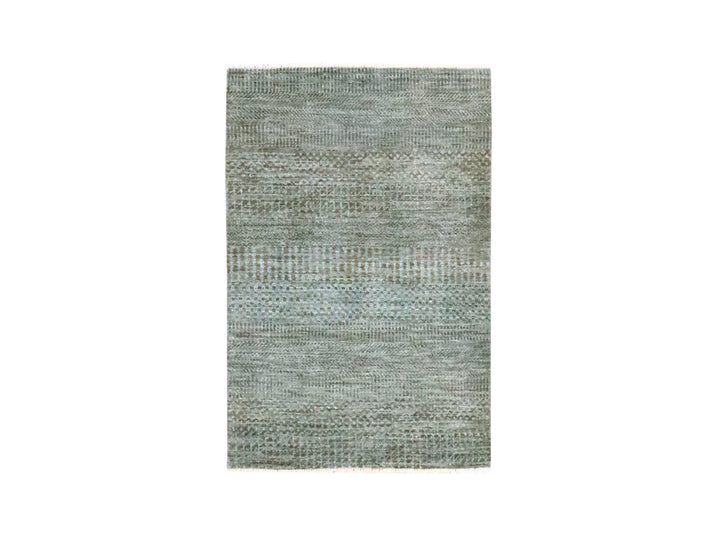 2'0" x 3'0" New Hand Knotted Brown Wool Rectangle Oriental Rug - MOA10276447