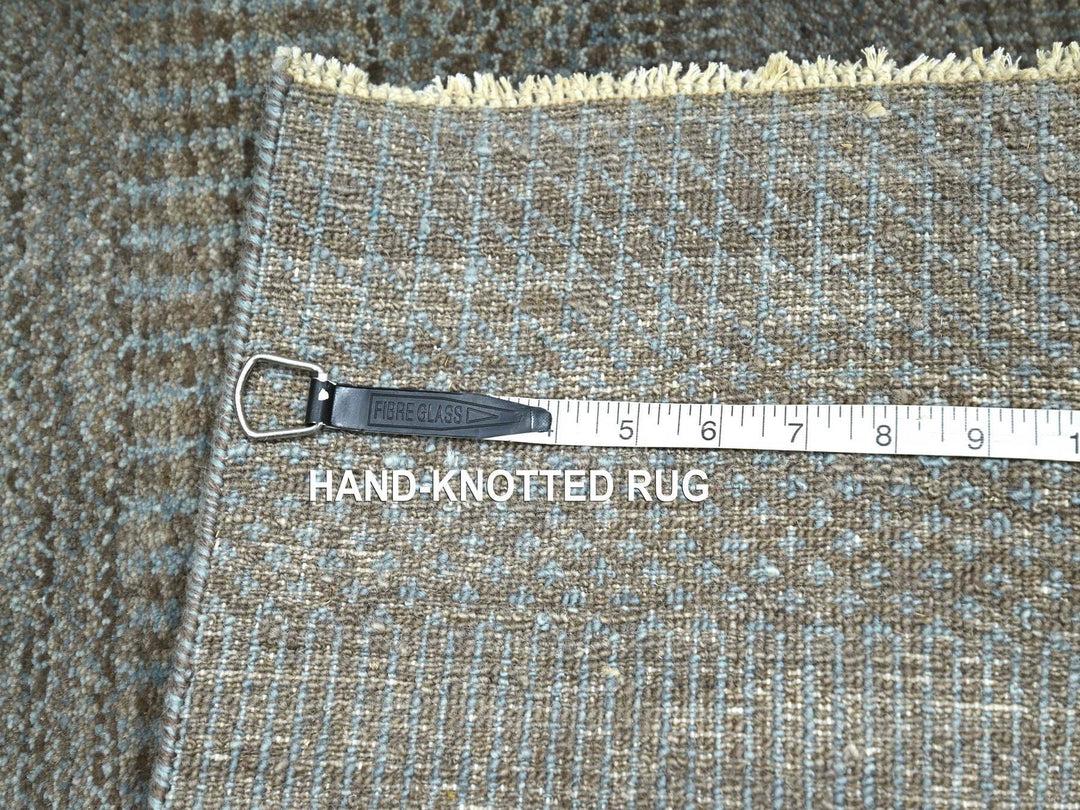 2'0" x 3'0" New Hand Knotted Brown Wool Rectangle Oriental Rug - MOA10276447