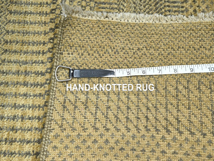 2'0" x 3'0" New Hand Knotted Brown Wool & Silk Rectangle Oriental Rug - MOA10276456