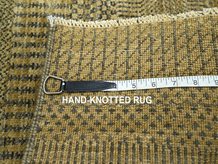 2'0" x 3'0" New Hand Knotted Brown Wool & Silk Rectangle Oriental Rug - MOA10276464