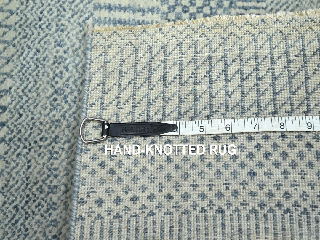 2'0" x 3'0" New Hand Knotted Blue Wool & Silk Rectangle Oriental Rug - MOA10276470