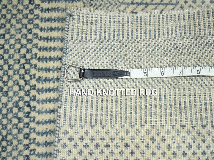 2'0" x 3'0" New Hand Knotted Blue Wool Rectangle Oriental Rug - MOA10276476