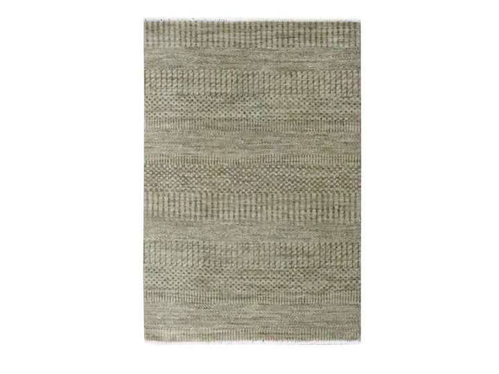 2'0" x 3'0" New Hand Knotted Brown Wool & Silk Rectangle Oriental Rug - MOA10276477