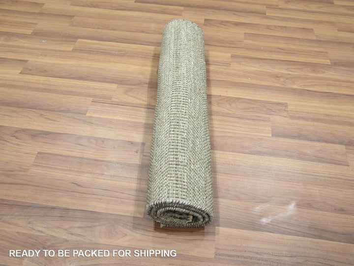 2'0" x 3'0" New Hand Knotted Brown Wool Rectangle Oriental Rug - MOA10276482