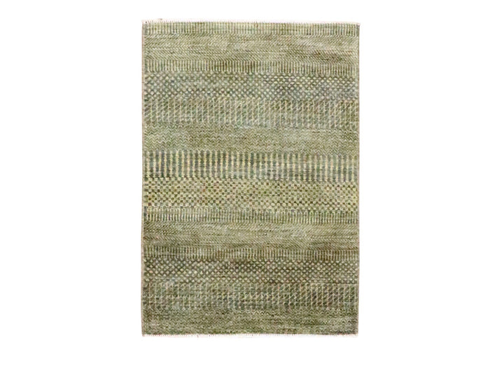 2'0" x 3'0" New Hand Knotted Brown Wool Rectangle Oriental Rug - MOA10276484