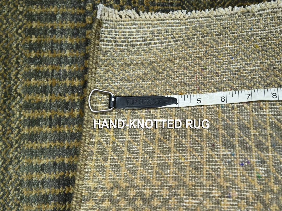 2'0" x 3'0" New Hand Knotted Brown Wool Rectangle Oriental Rug - MOA10276485