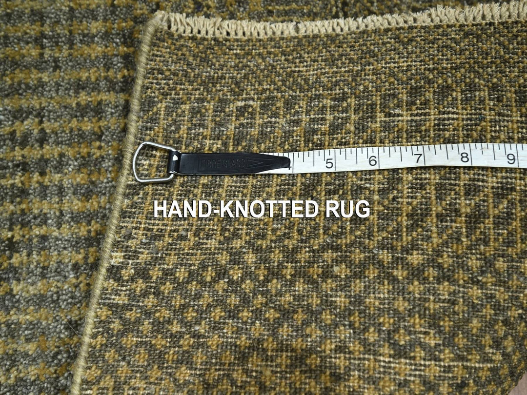 2'0" x 3'0" New Hand Knotted Brown Wool Rectangle Oriental Rug - MOA10276486