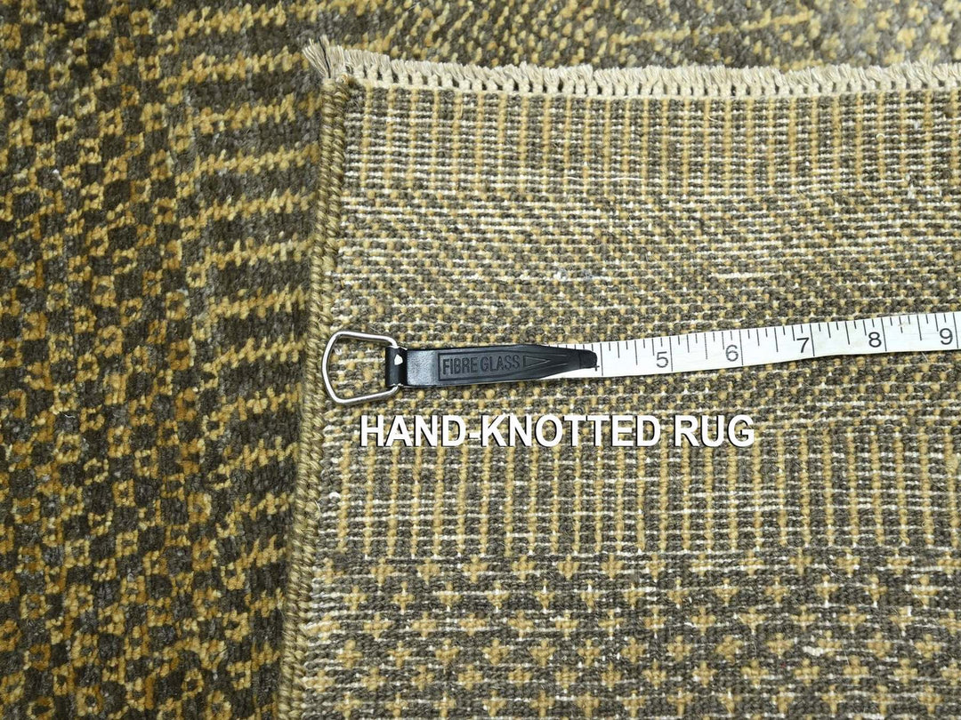 2'0" x 3'0" New Hand Knotted Brown Wool Rectangle Oriental Rug - MOA10276487