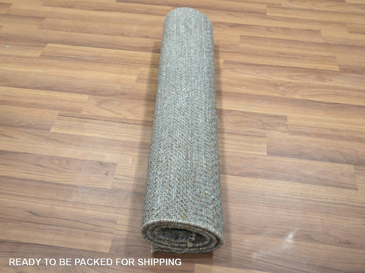 2'0" x 3'0" New Hand Knotted Blue Wool & Silk Rectangle Oriental Rug - MOA10276489