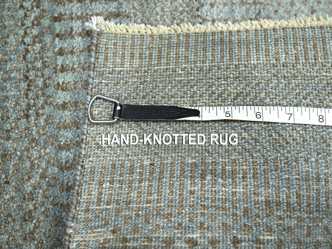 2'0" x 3'0" New Hand Knotted Blue Wool & Silk Rectangle Oriental Rug - MOA10276490