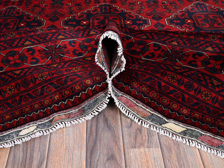 9'10" x 12'8" New Hand Knotted Red Wool Rectangle Oriental Rug - MOA102764