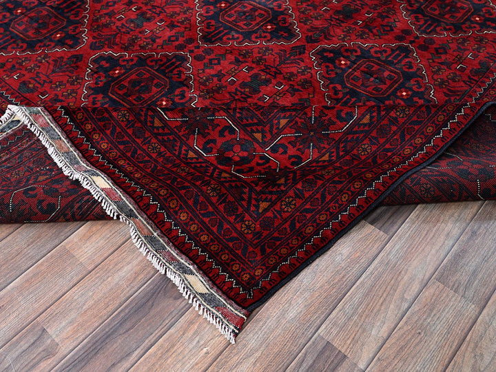 9'10" x 12'8" New Hand Knotted Red Wool Rectangle Oriental Rug - MOA102764
