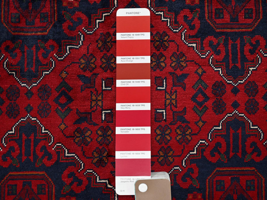 9'10" x 12'8" New Hand Knotted Red Wool Rectangle Oriental Rug - MOA102764