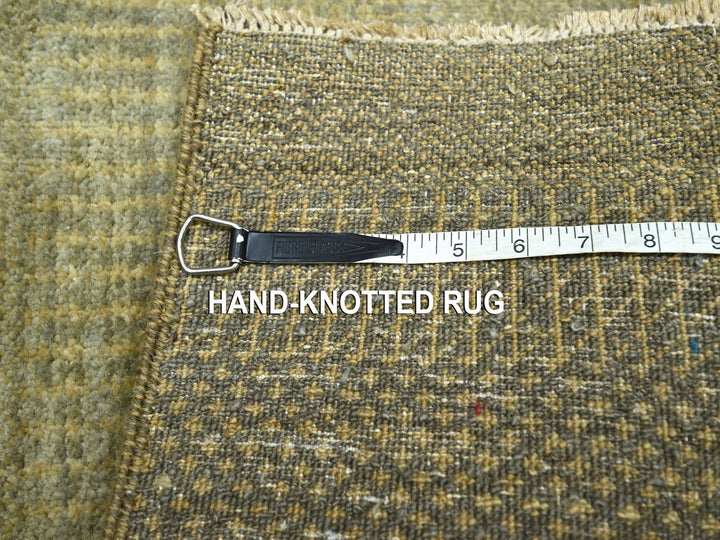 2'0" x 3'0" New Hand Knotted Brown Wool & Silk Rectangle Oriental Rug - MOA10276511