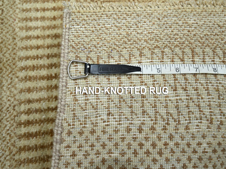 2'0" x 3'0" New Hand Knotted Brown Wool & Silk Rectangle Oriental Rug - MOA10276522