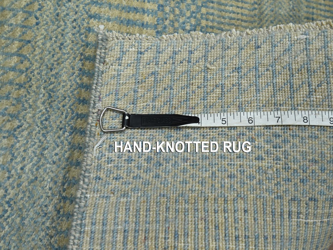 2'0" x 3'0" New Hand Knotted Blue Wool & Silk Rectangle Oriental Rug - MOA10276535