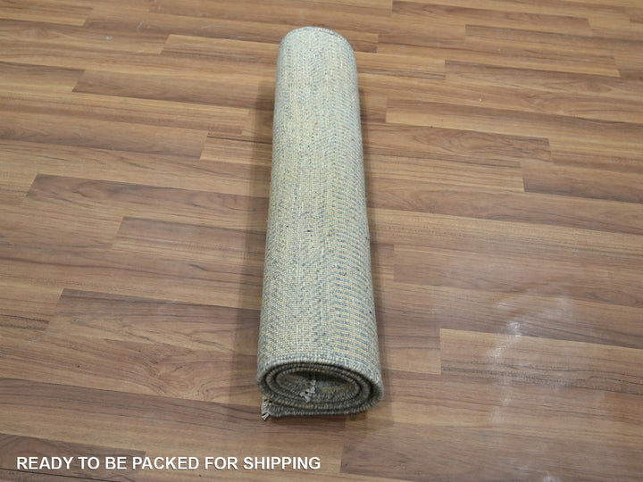 2'0" x 3'0" New Hand Knotted Blue Wool & Silk Rectangle Oriental Rug - MOA10276535
