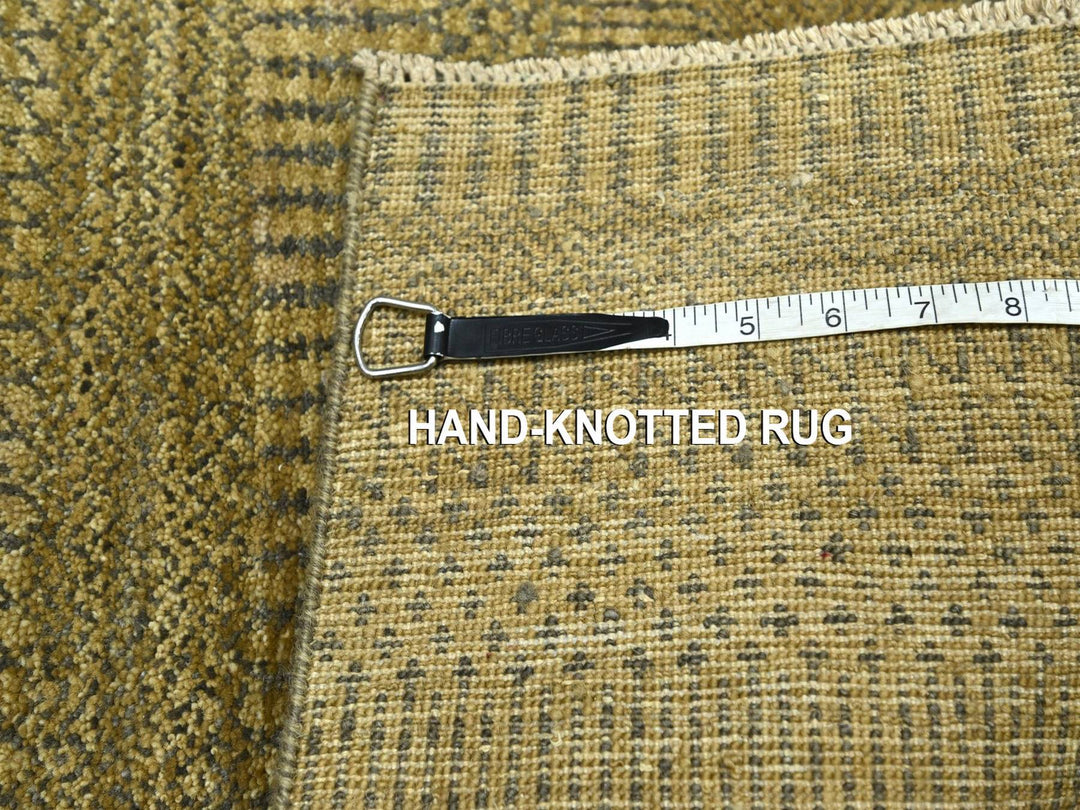 2'0" x 3'0" New Hand Knotted Brown Wool & Silk Rectangle Oriental Rug - MOA10276537