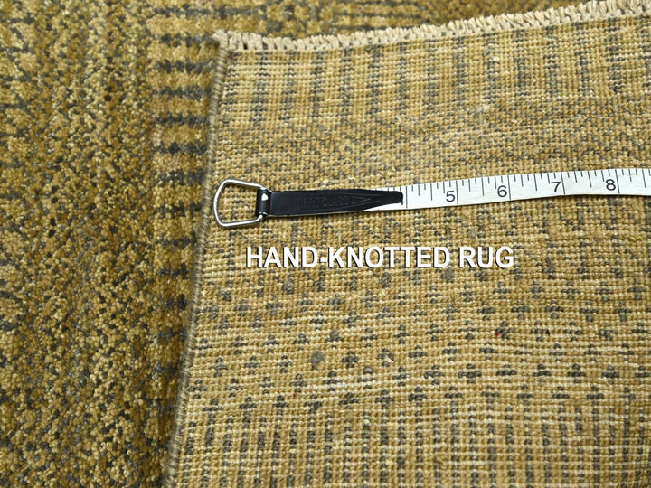 2'0" x 3'0" New Hand Knotted Brown Wool & Silk Rectangle Oriental Rug - MOA10276537