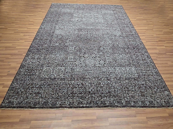 8'0" x 10'0" New Hand Knotted Red Wool Rectangle Oriental Rug - MOA10276544