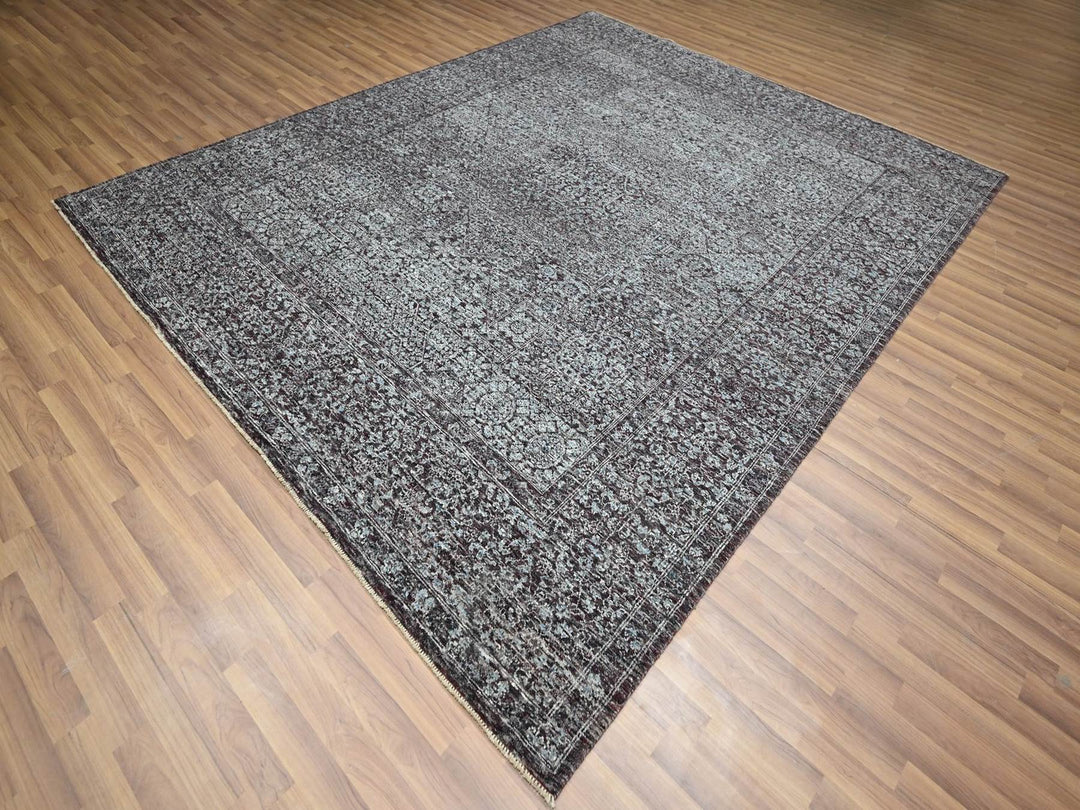 8'0" x 10'0" New Hand Knotted Red Wool Rectangle Oriental Rug - MOA10276544