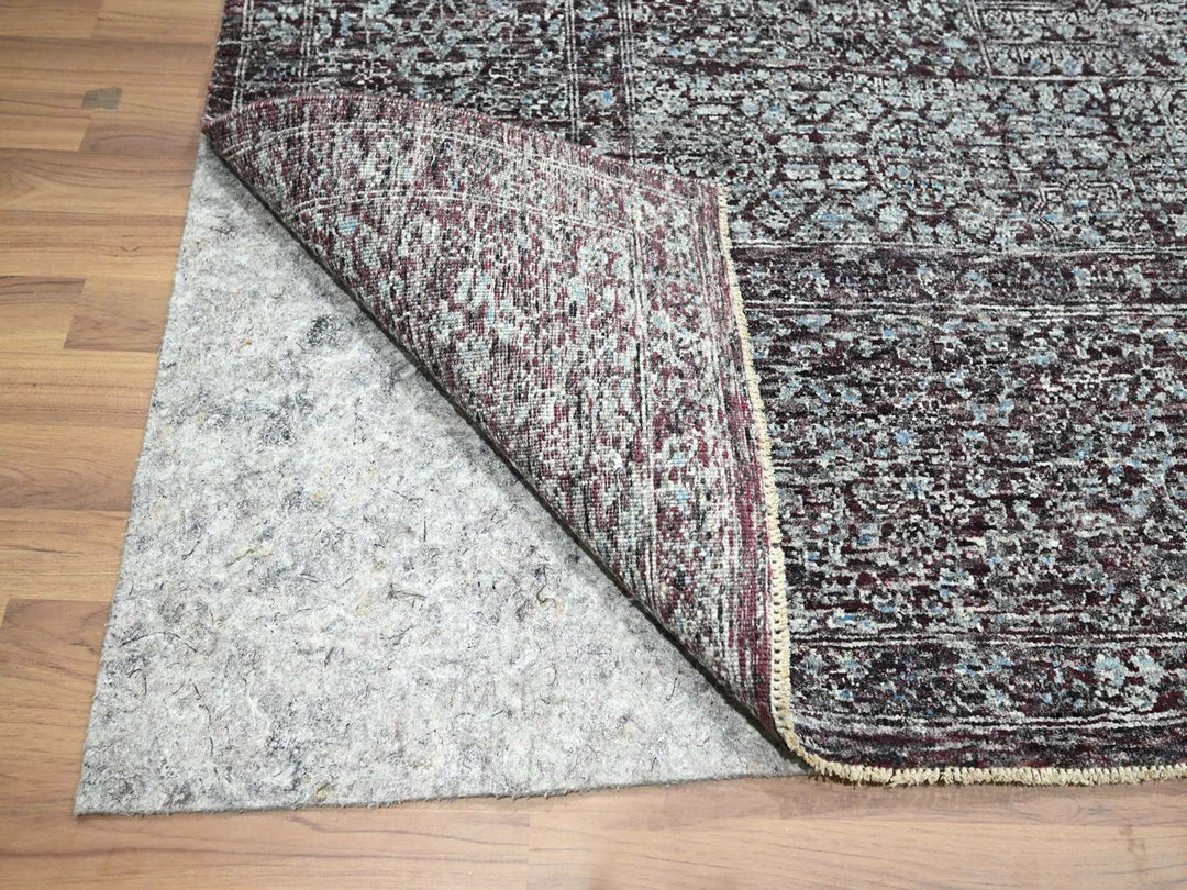 8'0" x 10'0" New Hand Knotted Red Wool Rectangle Oriental Rug - MOA10276544