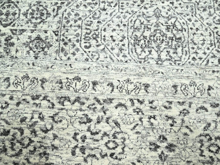 10'0" x 14'0" New Hand Knotted Ivory Wool Rectangle Oriental Rug - MOA10276548