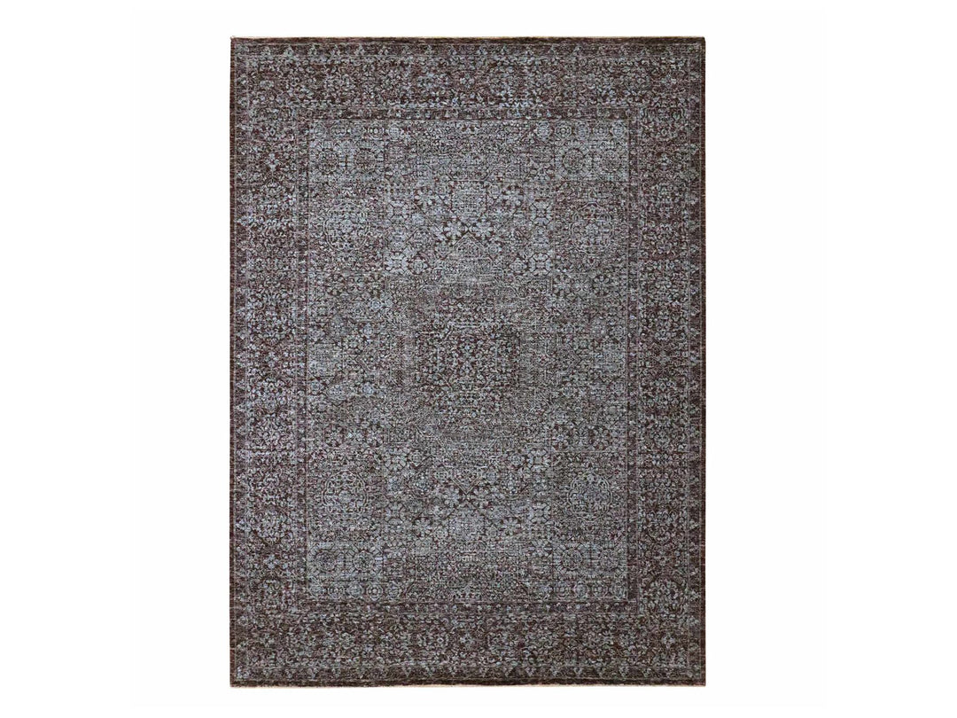 9'0" x 12'2" New Hand Knotted Red Wool Rectangle Oriental Rug - MOA10276550