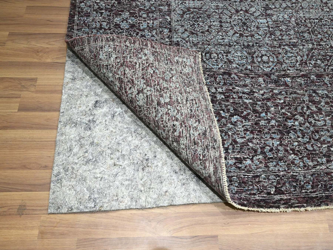9'0" x 12'2" New Hand Knotted Red Wool Rectangle Oriental Rug - MOA10276550