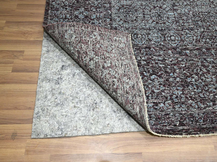 9'0" x 12'2" New Hand Knotted Red Wool Rectangle Oriental Rug - MOA10276550