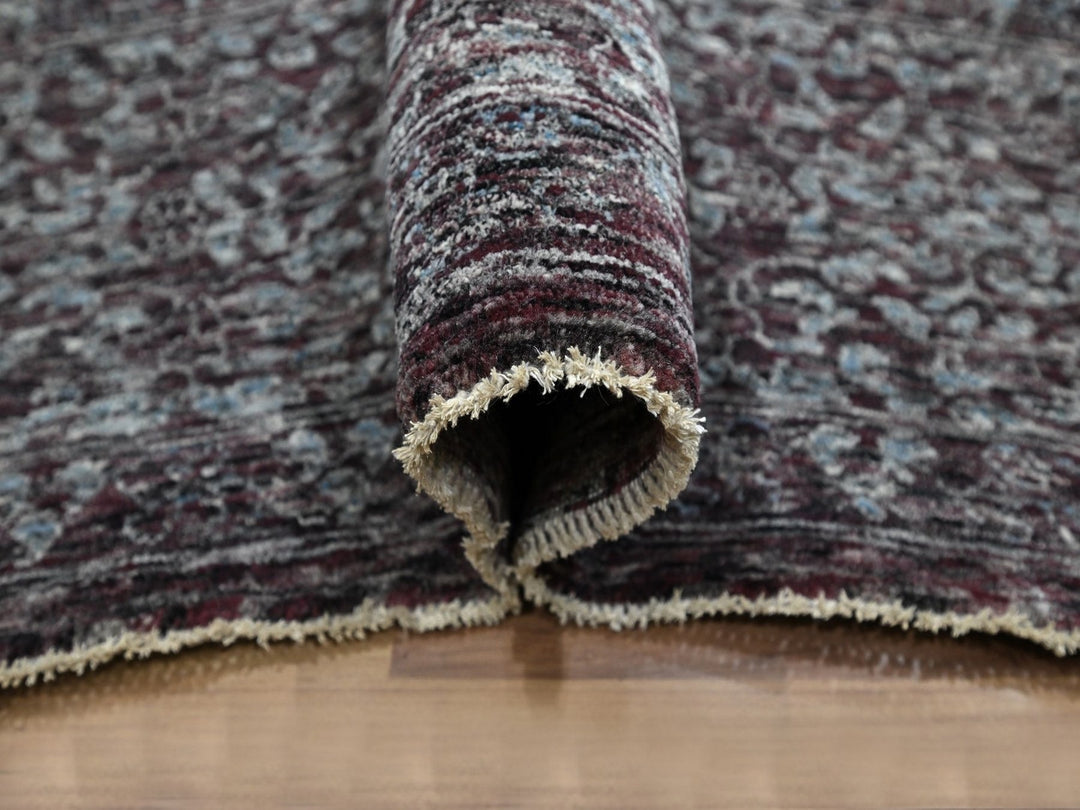 9'0" x 12'2" New Hand Knotted Red Wool Rectangle Oriental Rug - MOA10276550