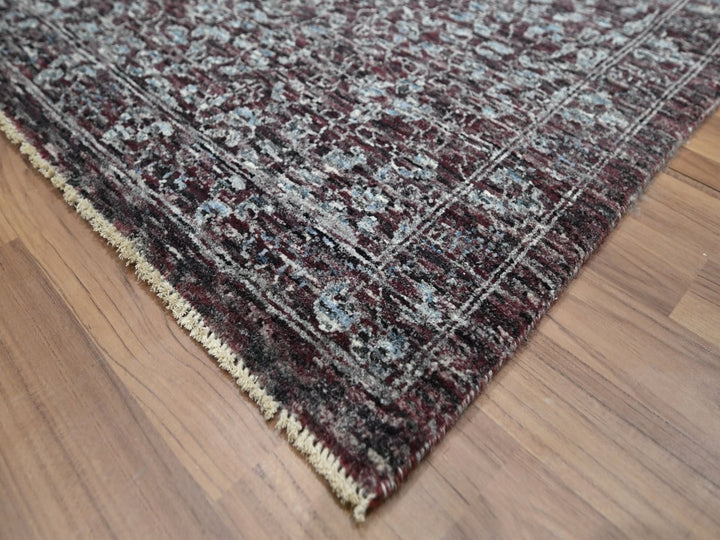 9'0" x 12'2" New Hand Knotted Red Wool Rectangle Oriental Rug - MOA10276550
