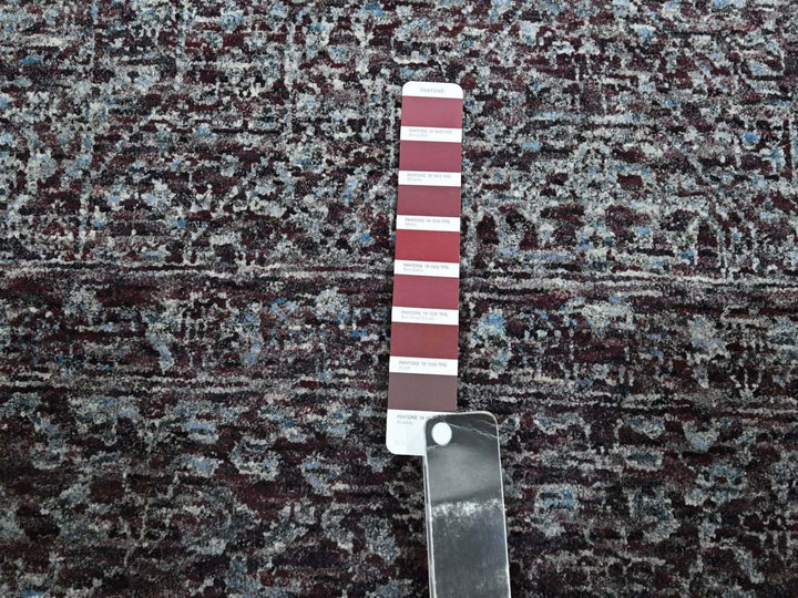 9'0" x 12'2" New Hand Knotted Red Wool Rectangle Oriental Rug - MOA10276550