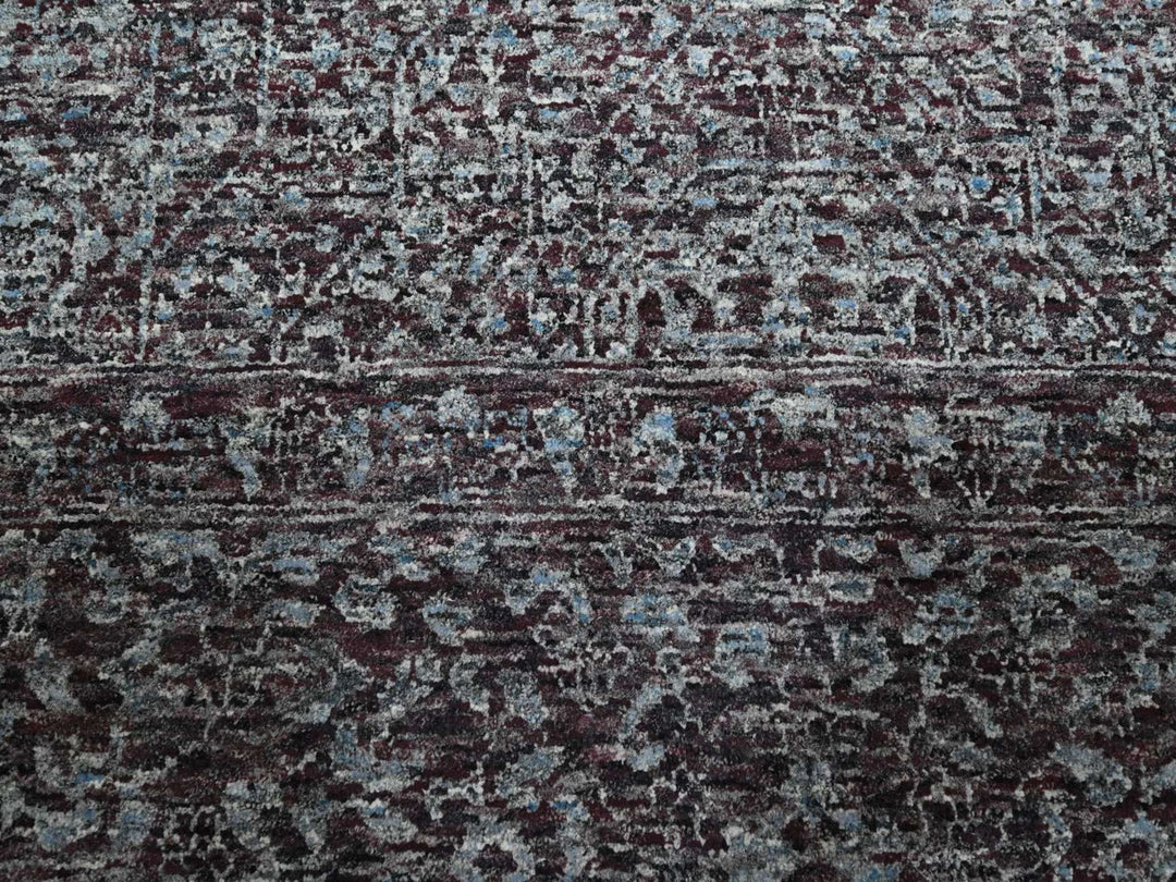 9'0" x 12'2" New Hand Knotted Red Wool Rectangle Oriental Rug - MOA10276550